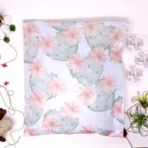 15 14x17 flowering cactus designer polymailer
